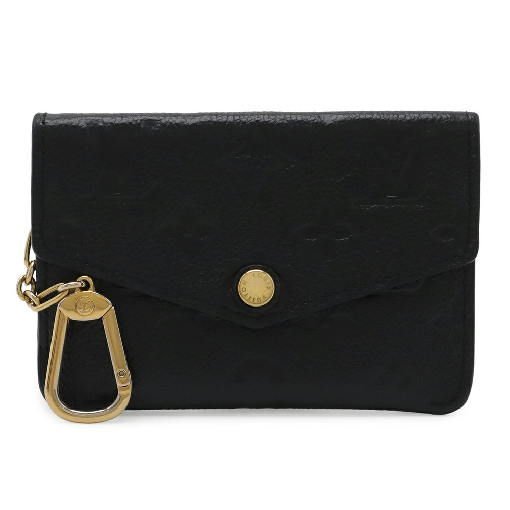 LOUIS VUITTON Monogram Empreinte Pochette coin case Wallet Noir Black